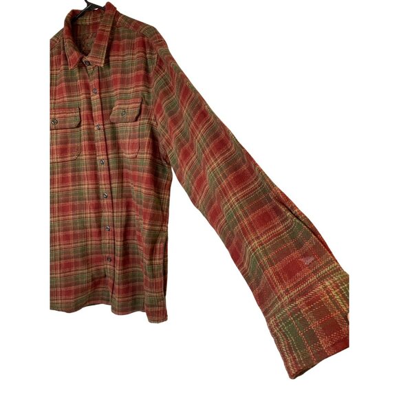 Orvis Mens XXL Thick Flannel Plaid Shirt Jacket Outdoor Shacket  RA10088 - Picture 11 of 15